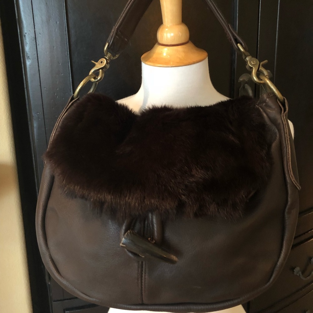 Genuine leather & Fur should bag